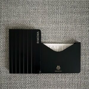 SOLD: Rimowa Aluminum Card Holder Black